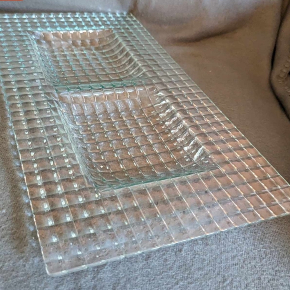 Vintage Mid-Centuray 1950's Modern Glass Tray